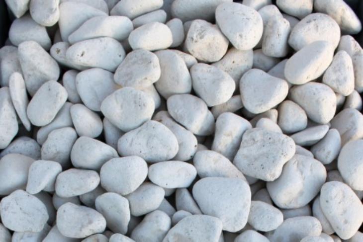 Белая галька галтовка (20-40 мм.)  купить в Санкт-Петербурге от производителя, без посредников