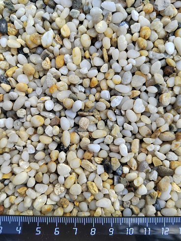 фото Галька крымская жемчужная фр. 3-5 мм. купить в Санкт-Петербурге  в интернет-портале КАМЕНЬ КЛУБ