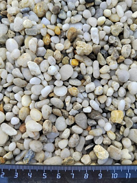 Галька крымская жемчужная фр. 5-10 мм.  купить в Санкт-Петербурге фото Камень Клуб