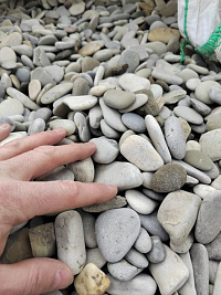 Галька черноморская фр. 40-70 мм.  купить в Санкт-Петербурге фото Камень Клуб