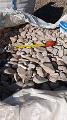 Галька каспийская фр. 40-70 мм.  купить в Санкт-Петербурге фото Камень Клуб