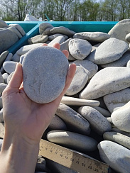 Галька черноморская фр. 100-150 мм.  купить в Санкт-Петербурге фото Камень Клуб