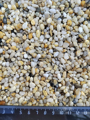 фото Галька крымская жемчужная фр. 3-5 мм. купить в Санкт-Петербурге  в интернет-портале КАМЕНЬ КЛУБ