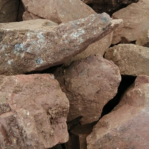 фото Яшма красная  (фр. 70-100 мм)  купить в Санкт-Петербурге в интернет-портале КАМЕНЬ КЛУБ