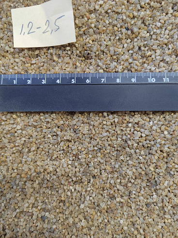 Кварцевый песок сухой фракцинированный фр. 1,2-2,5 мм.  купить в Санкт-Петербурге фото Камень Клуб