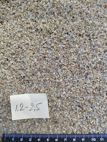 Кварцевый песок сухой фракцинированный фр. 1,2-2,5 мм.  купить в Санкт-Петербурге фото Камень Клуб