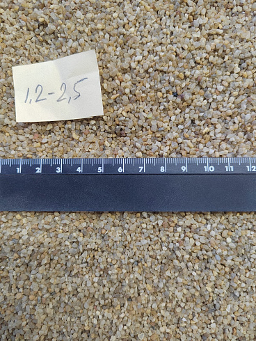 Кварцевый песок сухой фракцинированный фр. 1,2-2,5 мм.  купить в Санкт-Петербурге фото Камень Клуб