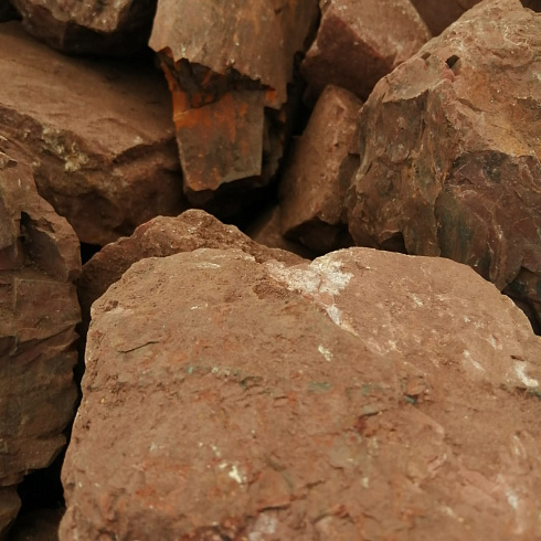 фото Яшма красная  (фр. 70-100 мм)  купить в Санкт-Петербурге в интернет-портале КАМЕНЬ КЛУБ