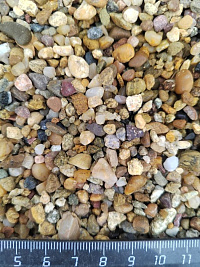 Галька речная окат (рыжая) фр.3-5 мм купить в Санкт-Петербурге  фото, отзывы на сайте Камень Клуб