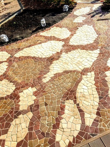 Kamenclub.ru: Песчаник брусчатка (Готика) art PSK-L-01  купить в Санкт-Петербурге    2600 руб/кв.м    фото КАМЕНЬ КЛУБ