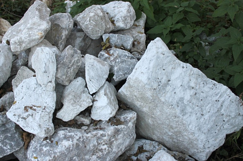 Kamenclub.ru: Мраморизированный известняк фр. 100-500 мм.  купить в Санкт-Петербурге известняк серый белый темно-серый сероватый валун природного образования окатанный 10500 руб/т   фото КАМЕНЬ КЛУБ