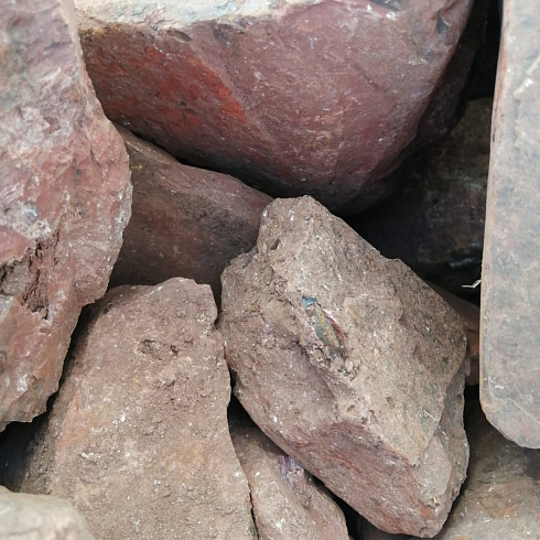 фото Яшма красная  (фр. 70-100 мм)  купить в Санкт-Петербурге в интернет-портале КАМЕНЬ КЛУБ