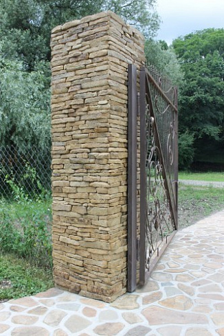 Kamenclub.ru: Песчаник (хворост) art PSG-5-06  купить в Санкт-Петербурге    1 900 руб/кв.м   фото КАМЕНЬ КЛУБ